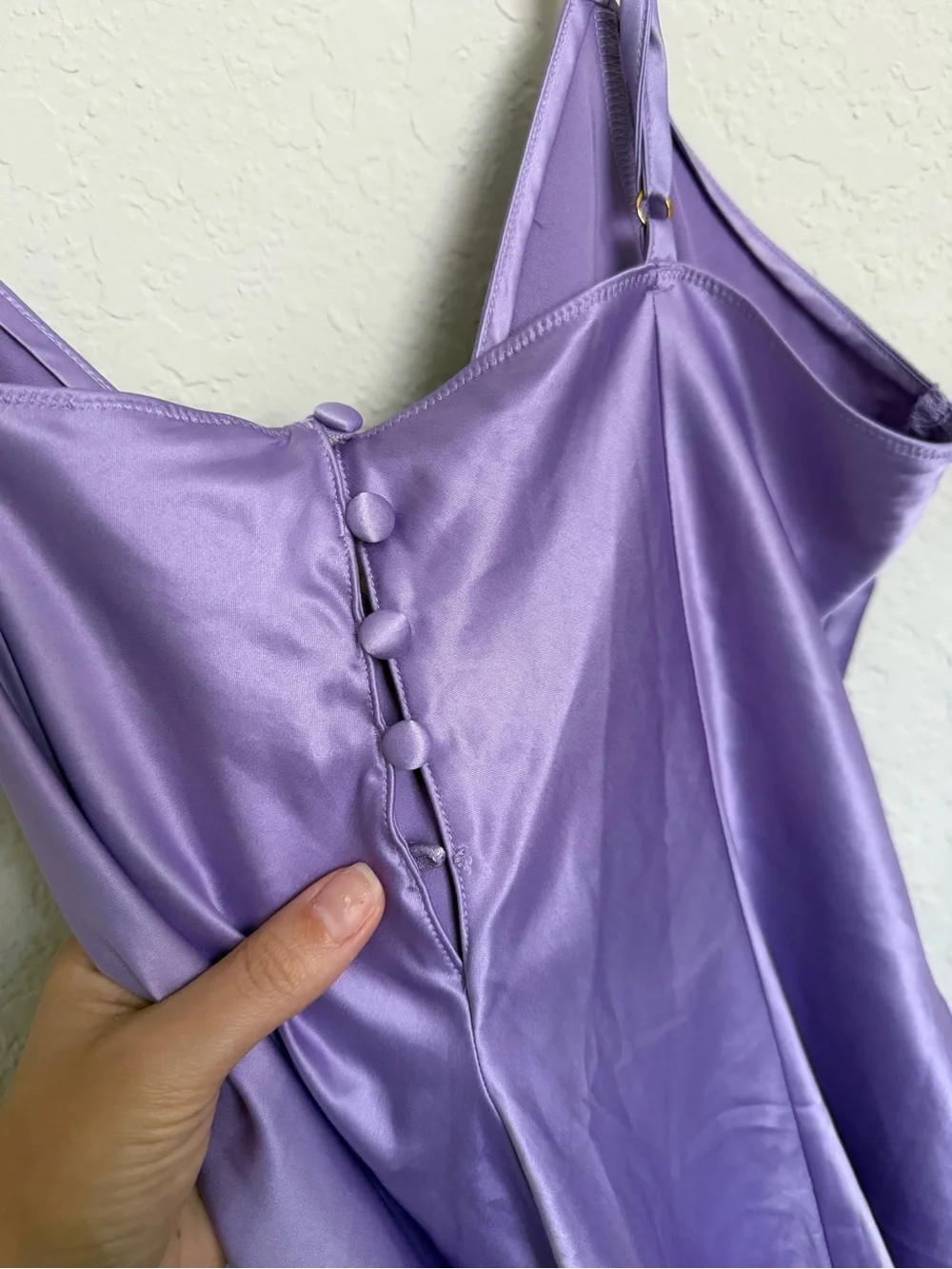 Victoria's Secret Lilac Satin Embroidered Floral Chemise Romper Coquette Fairy